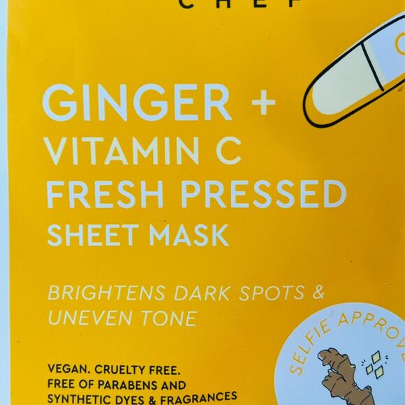 Sweet Chef Kale Ginger Beet Vitamin Fresh Pressed Sheet Mask 3 ct. Sealed New - Picture 7 of 13